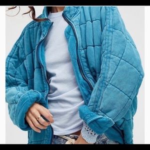 Free People Dolman Sleeve Quilted Jacket